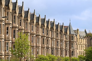 Row of houses in Edinburgh